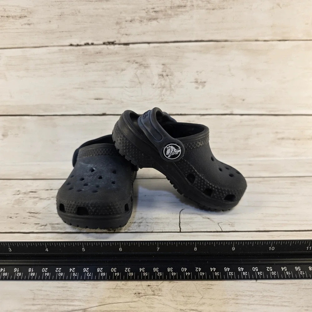 Crocs Classic Clog Toddler‎ Size C4 Black Slip On Water Shoes Sandals 10001